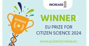 INCREASE (Intelligent Collections of Food-Legume Genetic Resources for European Agrofood Systems) reçoit le prix de l'UE pour la science citoyenne 2024