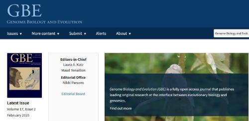 Maud Tenaillon, editor in chief of the journal Genome Biology and Evolution, from January 2025